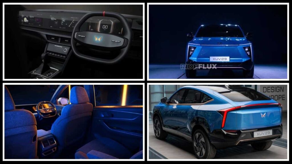 mahindra xuv e9 interior, Design, Features, Rear view, front view